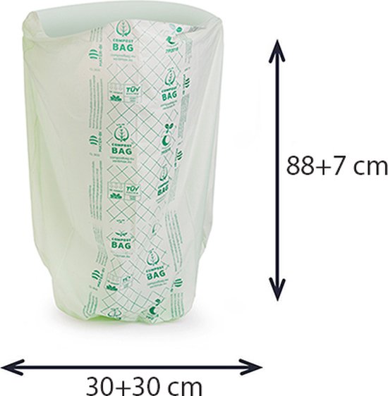 Lot de 500 sacs compostables 50 litres LECOPOT