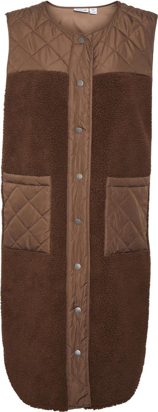 Noisy may Jas Nmsakiran Quilted Mix Teddy Long Ve 27019050 Pinecone Dames Maat - M