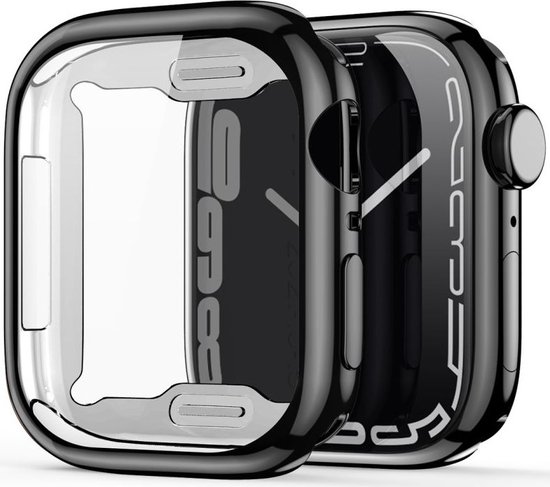Dux Ducis Somo - Apple Watch 7/8/9 41MM Hoesje - Full Protect TPU - Zwart