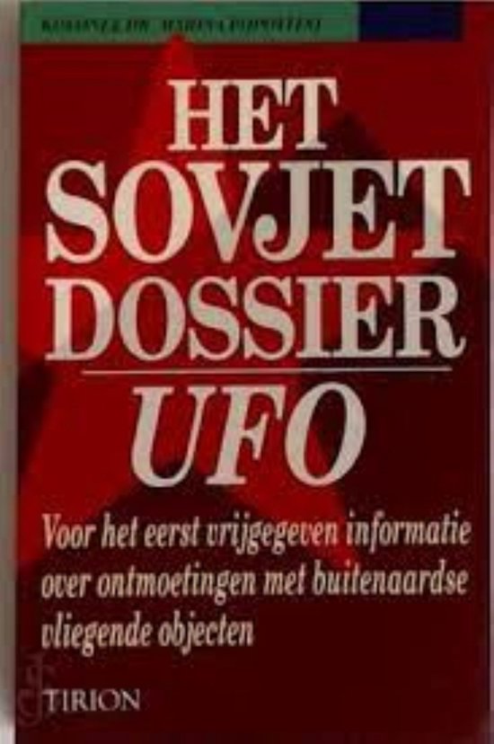 Het Sovjet dossier UFO - cover
