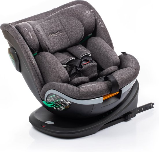Babyauto Xperta i-Size Autostoel - 360° met Isofix - 40 tot 150cm - 0 tot 36kg - Tot 12 jaar - Kleur Grijs van BabyAuto — afbeelding 5