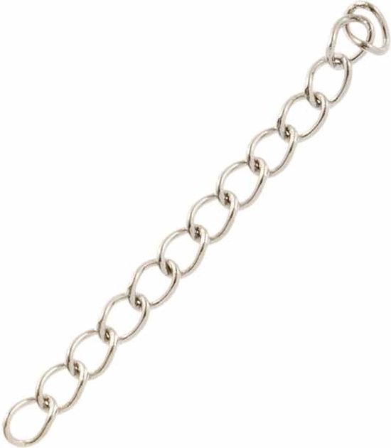 Rhodium zilveren verlengketting - Bedels & meer
