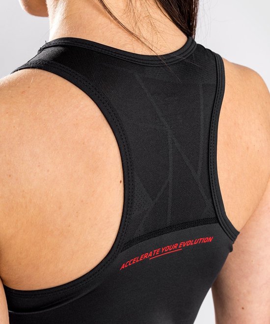 Débardeur UFC Venum Dry Tech Performance Institute Femme Zwart Rouge Taille L