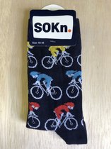 SOKn. trendy sokken WIELRENNEN maat 40-46 (ook leuk om kado te geven !)