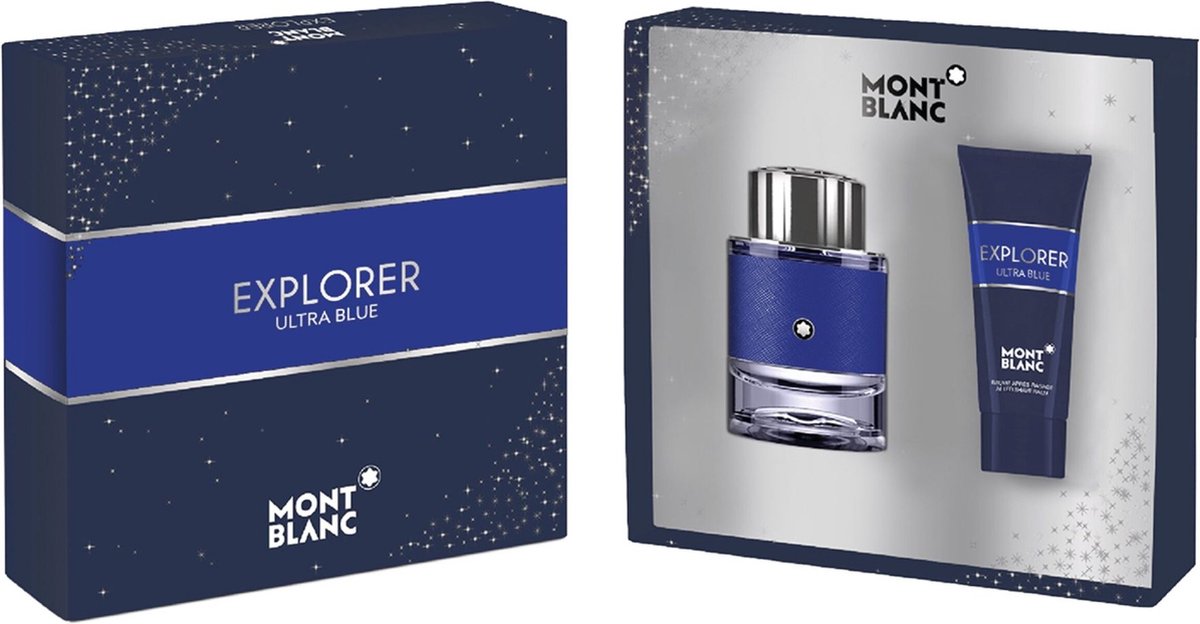 Mont Blanc Explorer Giftset - Ultra Blue - 60ml Eau de Parfum + 100ml Showergel - Geschenkverpakking