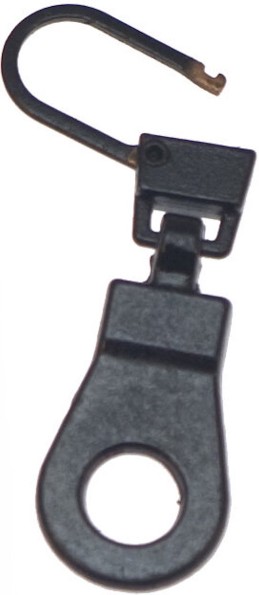 1 stuks-Kleur:zwart- hersluitbare ritstrekkers - lipje rits aanklikbaar - vervangende ritssluiter bij kapotte rits - ritstrekker zwart - 4 cm - 