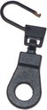 1 stuks-Kleur:zwart- hersluitbare ritstrekkers - lipje rits aanklikbaar - vervangende ritssluiter bij kapotte rits - ritstrekker zwart - 4 cm