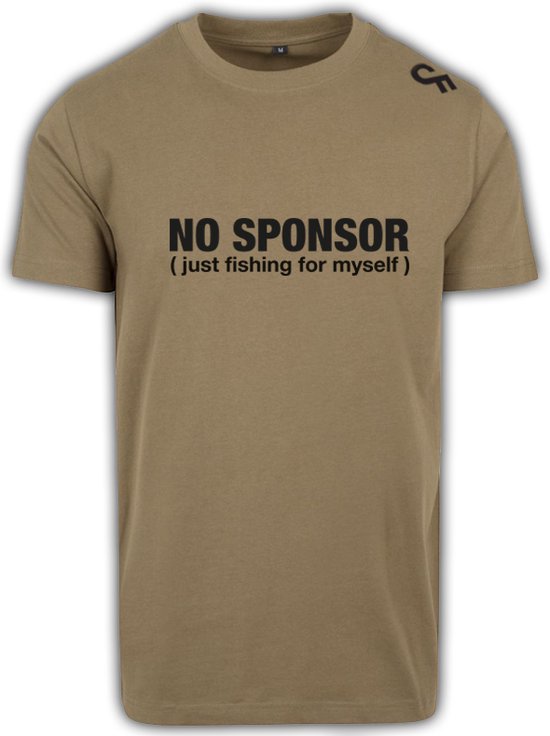 Karper shirt - Karpervissen - CarpFeeling - No Sponsor - Olive - Maat S