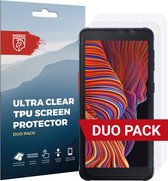 Rosso Screen Protector Ultra Clear Duo Pack Geschikt voor Samsung Galaxy Xcover 5 | TPU Folie | Case Friendly | 2 Stuks