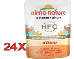 Almo Nature HFC - Kattenvoer - Cuisine Maaltijdzakje Kitten - 24x55gr