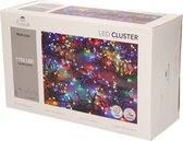 Clusterverlichting gekleurd buiten 1152 lampjes met timer - Kerstverlichting - Boomverlichting/feestverlichting lichtsnoeren