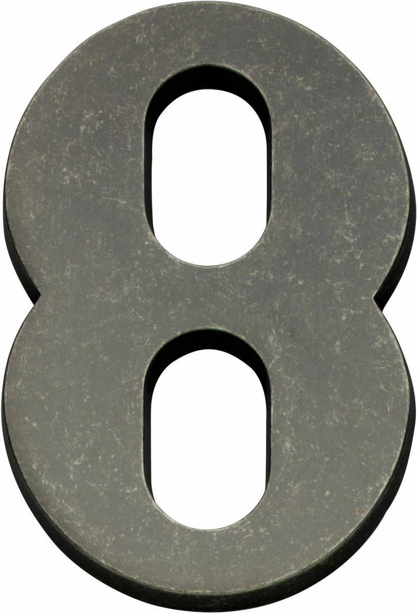 Intersteel Intersteel Huisnummer 8 oud grijs
