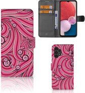 Hoesje ontwerpen Geschikt voor Samsung Galaxy A13 (4G) GSM Hoesje Swirl Pink