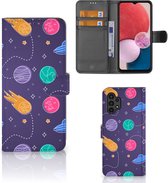 Smartphone Hoesje Geschikt voor Samsung Galaxy A13 (4G) Flip Case Portemonnee Space