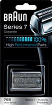 Braun Cassette 70S - Argentée - Tête de Rechange Pour Rasoir Électrique Braun Series 7