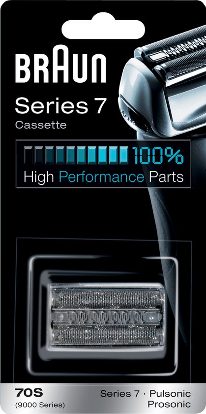 Braun Cassette 70S - Argentée - Tête de Rechange Pour Rasoir Électrique Braun  Series 7 | bol.com
