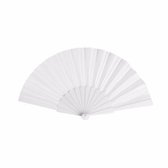 12 stuks gekleurde papieren waaiers, handwaaier opvouwbaar, Chinese bamboe waaier klein, 21x2,8x1cm, handwaaiers bulk voor vrouwen, opvouwbare bruiloftswaaier voor gasten en bruid DIY ambacht