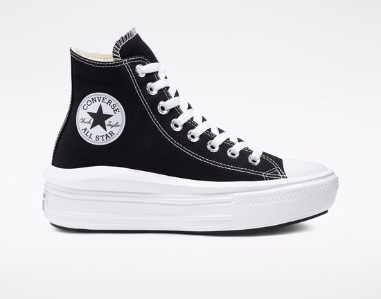 Converse Chuck Taylor All Star Move Zwart / Wit – Sneaker – 568497C – Maat 38