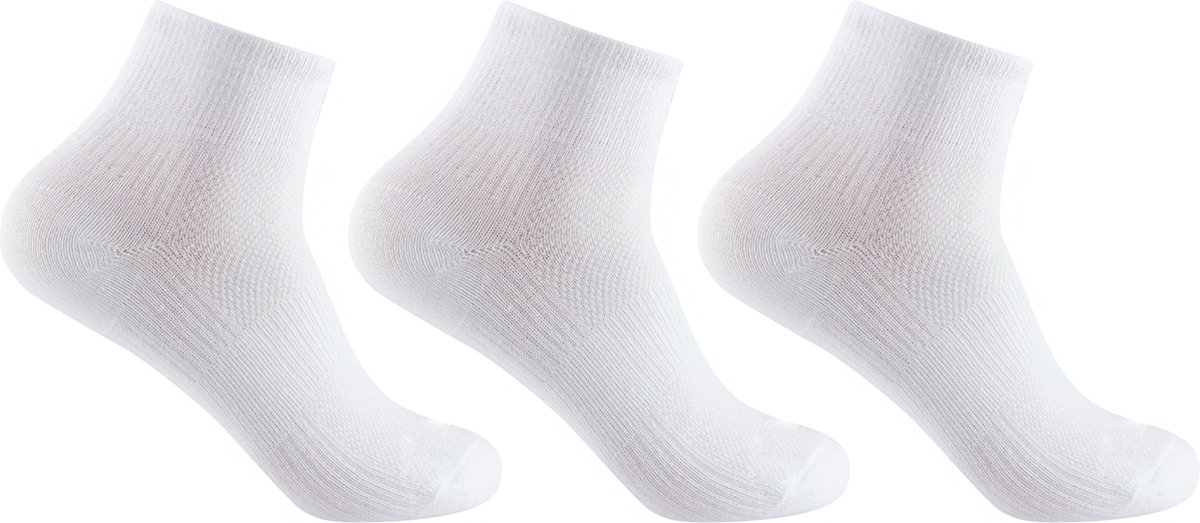 Sportsokken - Wit - 3 paar - maat 41-44.5 - Vitility High Comfort - sokken - wandelsokken