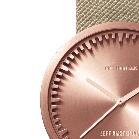 LEFF amsterdam - D38 - Horloge - Cordura - Rosé/Zand - Ø 38mm