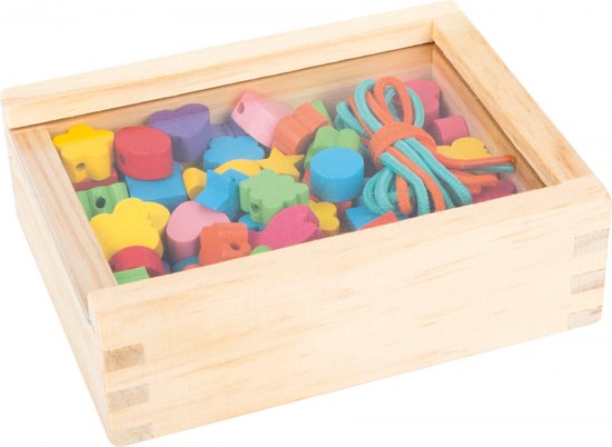 Small Foot - Houten Rijg Kralen, 84st. — afbeelding 5