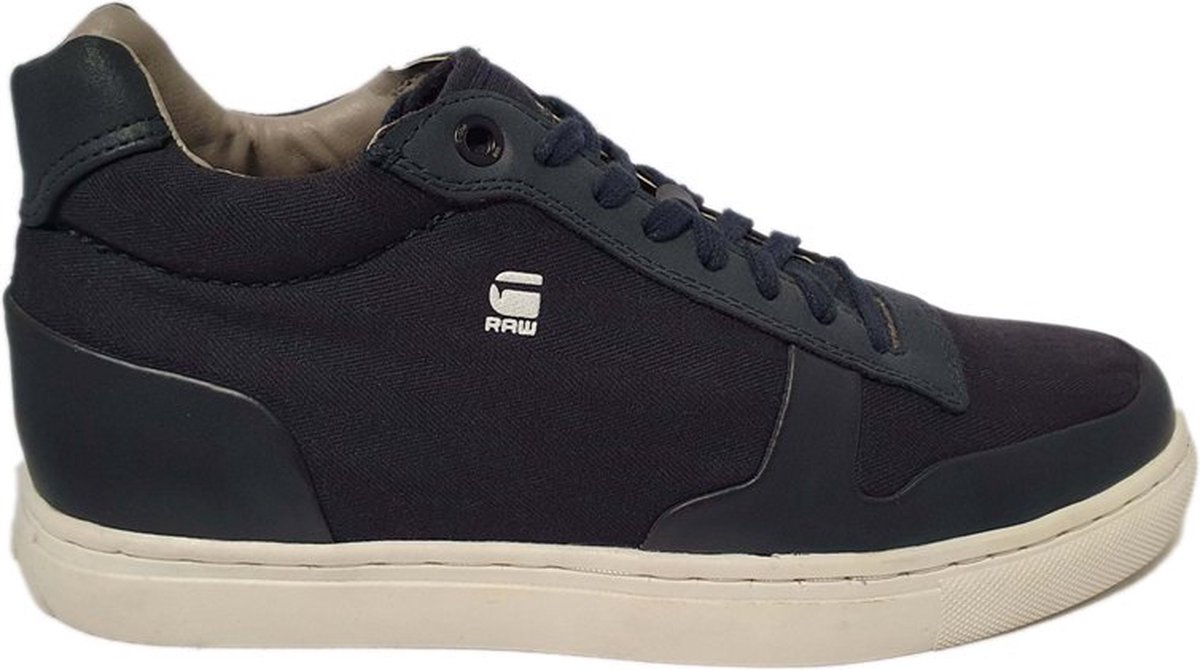 G-Star Raw Mens Sneaker Krosan Mid Mix D04318-8718-881 Dark EU Blauw