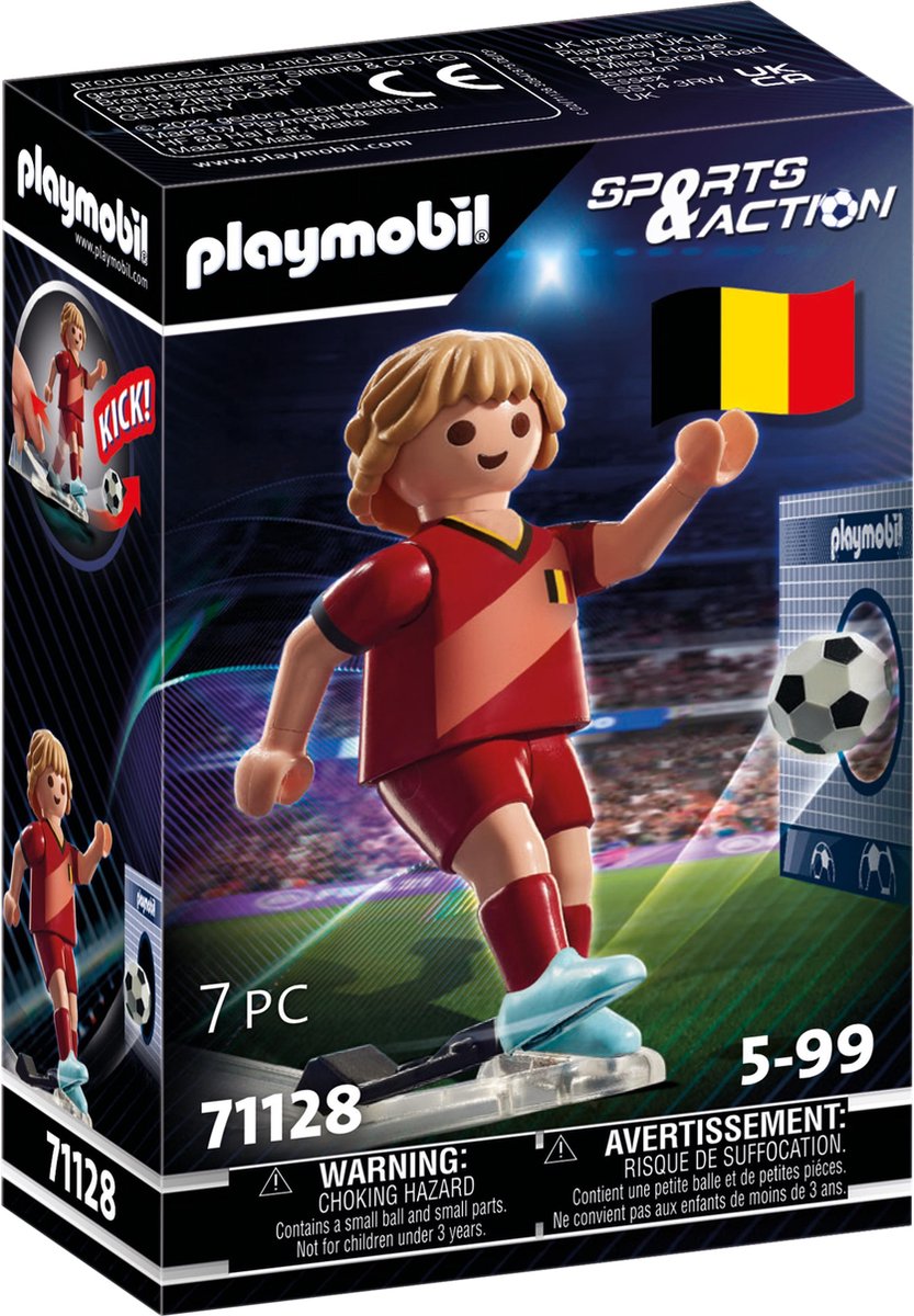 Playmobil 71128 joueur de football belge —