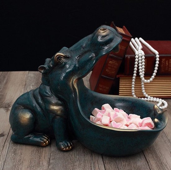 Franse Hond Met Dienblad Bulldog Butler Opslag Standbeeld Hars Sculputre Beeldje Home Dcor Gift Tafel Live Room Coin Piggy Bank Tray