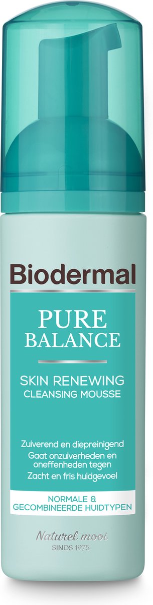 Biodermal Pure Balance Skin Renewing Cleansing Mousse - gezichtsreiniging - Gezichtsreinigings mousse - 150ml