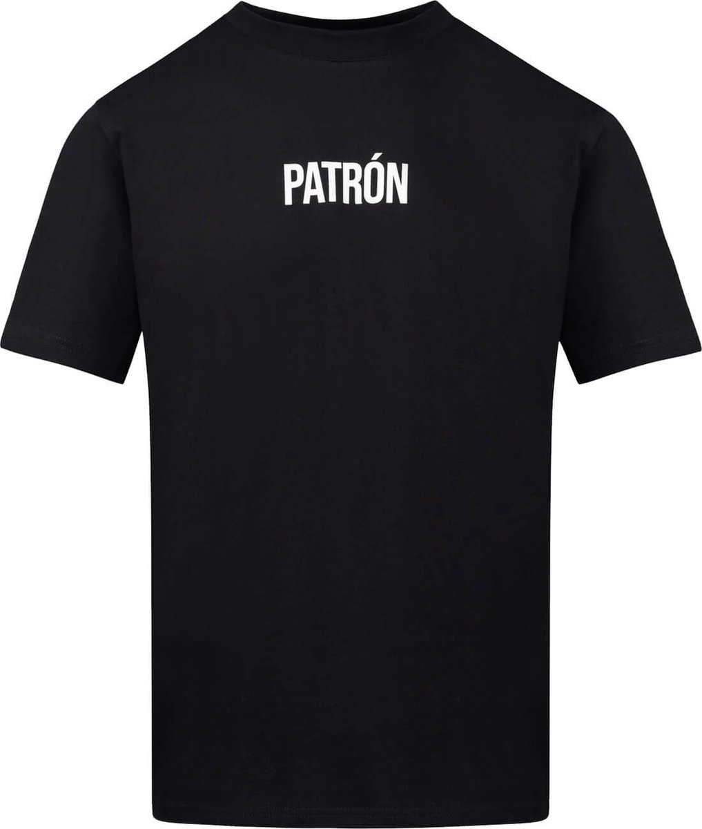 Patrón Wear - T-shirt - Oversized Brand T-shirt Black/White - Maat XS
