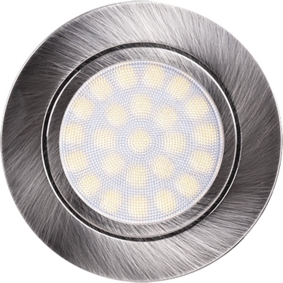 LED Kastverlichting inbouw spot - Ø56mm - RVS look - 4W- 4200K - 230V