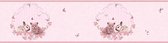 Dieren patroon behang Profhome 355671-GU behangrand glad met dieren patroon mat roze zuurstokroze 0,65 m2