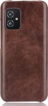 Mobigear Hoesje geschikt voor ASUS Zenfone 8 Telefoonhoesje Hardcase | Mobigear Excellent Backcover | Zenfone 8 Case | Back Cover - Bruin