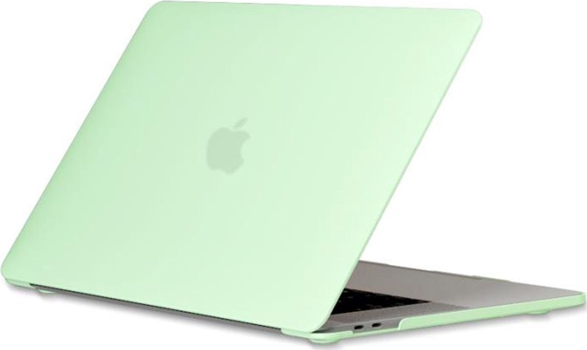 Mobigear - Laptophoes geschikt voor Apple MacBook Air 11 Inch (2010-2016) Hoes Hardshell Laptopcover MacBook Case | Mobigear Cream Matte - Groen - Model A1370 / A1465