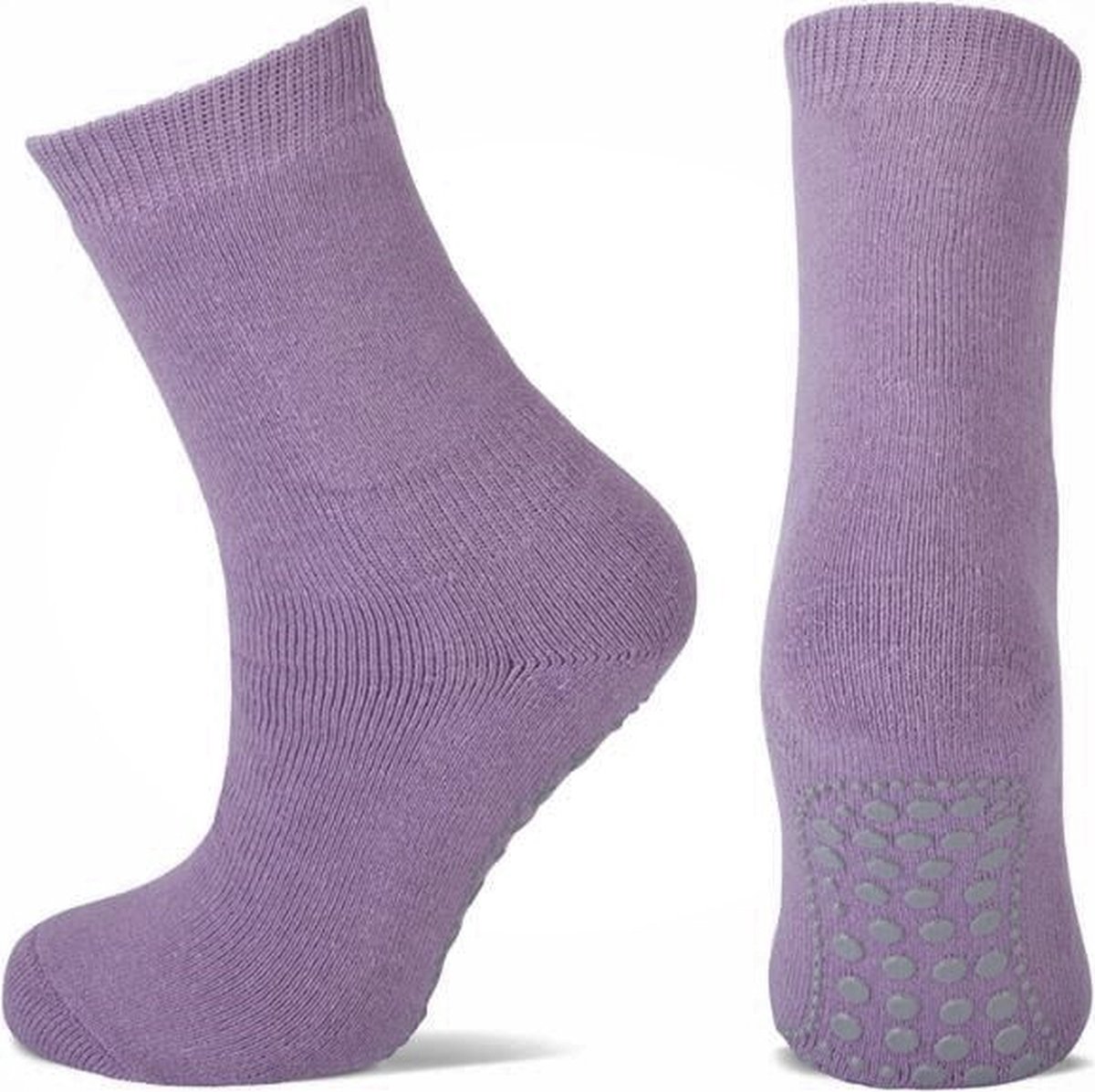 Chaussettes antidérapantes pour adultes - chaussettes de maison en coton -  crampons... | bol.com