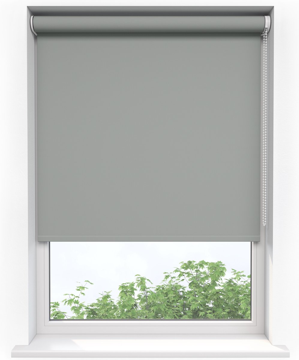 Sunsta Rolgordijn Verduisterend Licht Grijs - 120 x 250 cm - inkortbaar - blackout