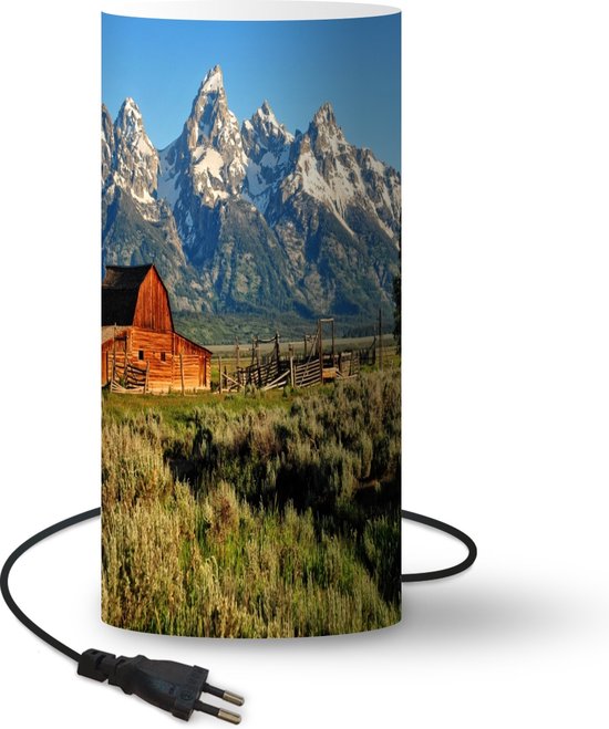Lampe Ranch - Un ranch dans un champ - 33 cm de haut - Ø16 cm ...