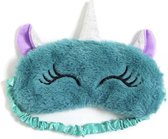 Fabs World slaapmasker fluffy unicorn turquoise