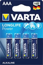 Varta Longlife Power AAA Batterijen - 4 stuks
