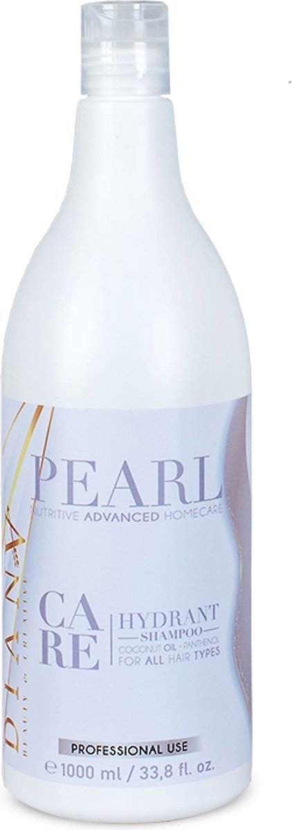PEARL shampoo 1000ml voor thuiszorg na de behandeling haar botox- zonder parabenen, sulfaten en siliconen, Verrijkt met Kokosolie en Panthenol, Voor Optimale Hydratatie en Anti-Frizz, Geschikt voor Alle Haartypes