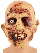 Halloween - Zombie masker met bloedend oog