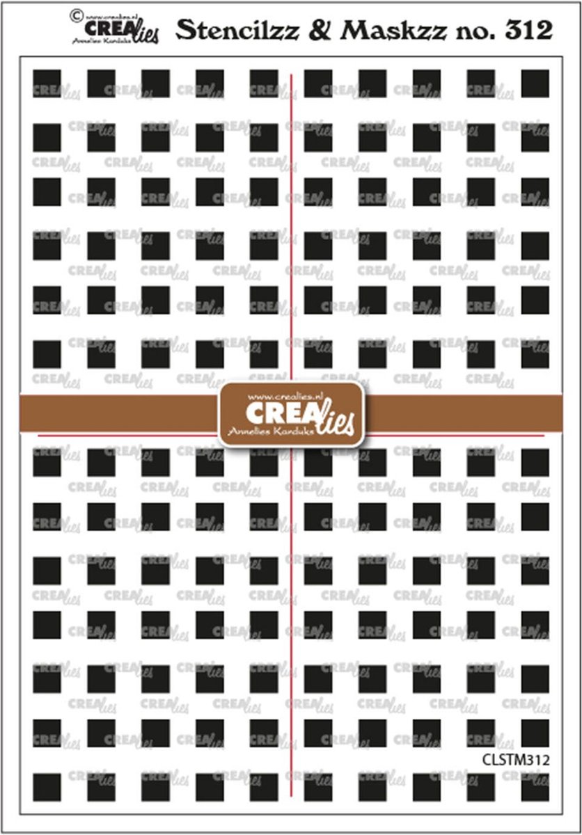 Crealies Stencil & Maskzz - Vierkantjes