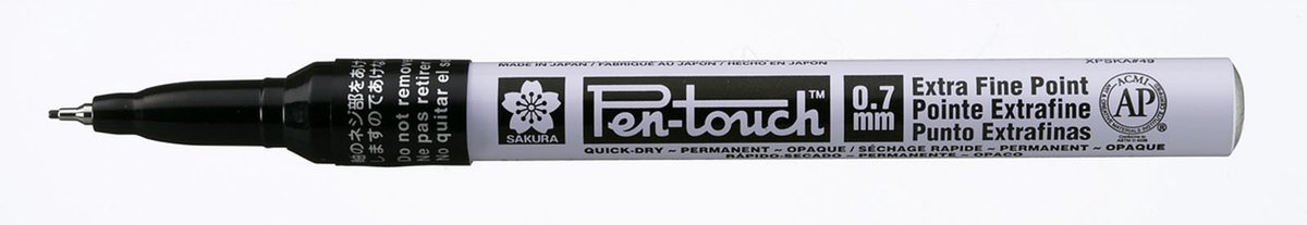 SAKURA Permanent-Marker Pen-Touch Extra Fein, schwarz