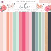 The Paper Boutique Lovely days coloured card pack