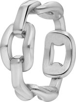Lucardi Dames Ring Blaise - Ring - Cadeau - Moederdag - Staal - Zilverkleurig