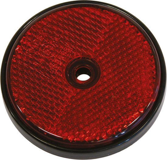 Kunststof Reflector Plaatje WIT (ROND / 60mm) Vanaf €0,95