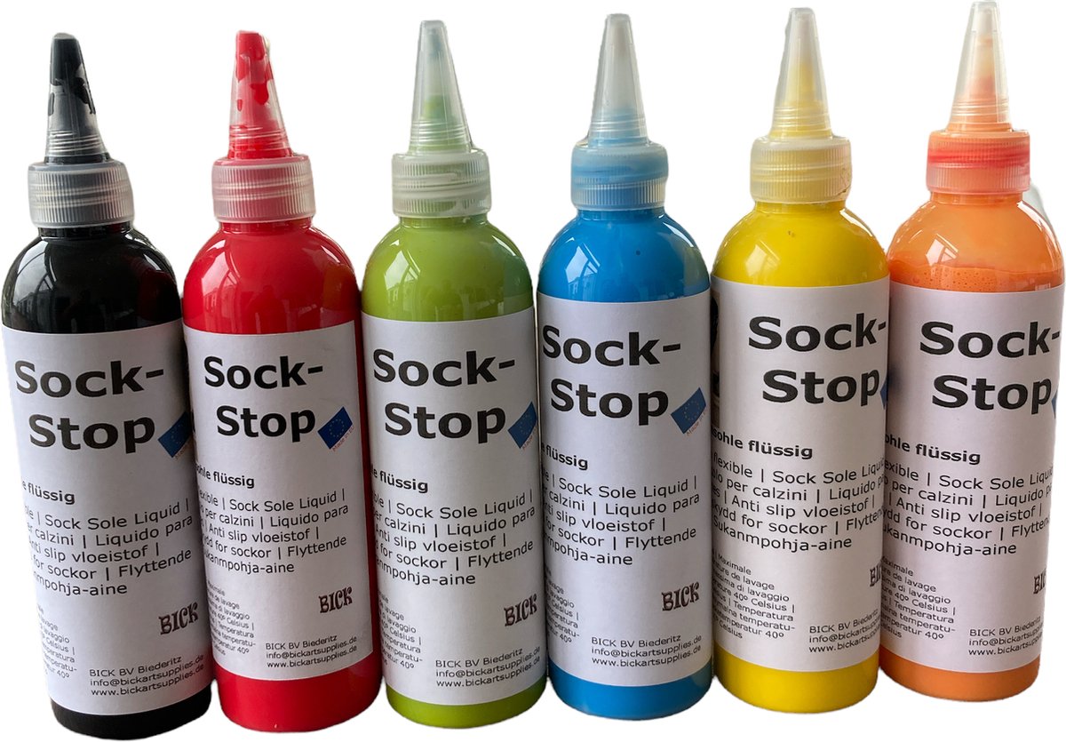 Sock-Stop, sokkenstop, anti slip voor sokken - Kleur Wit - BICK