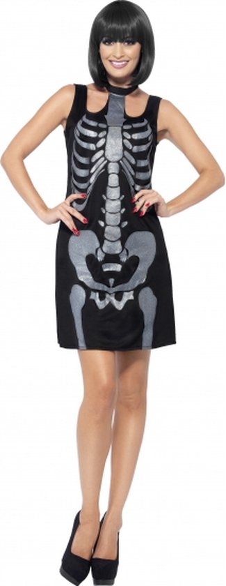 Halloween Skelet jurkje voor dames 44-46 (l) | bol.com