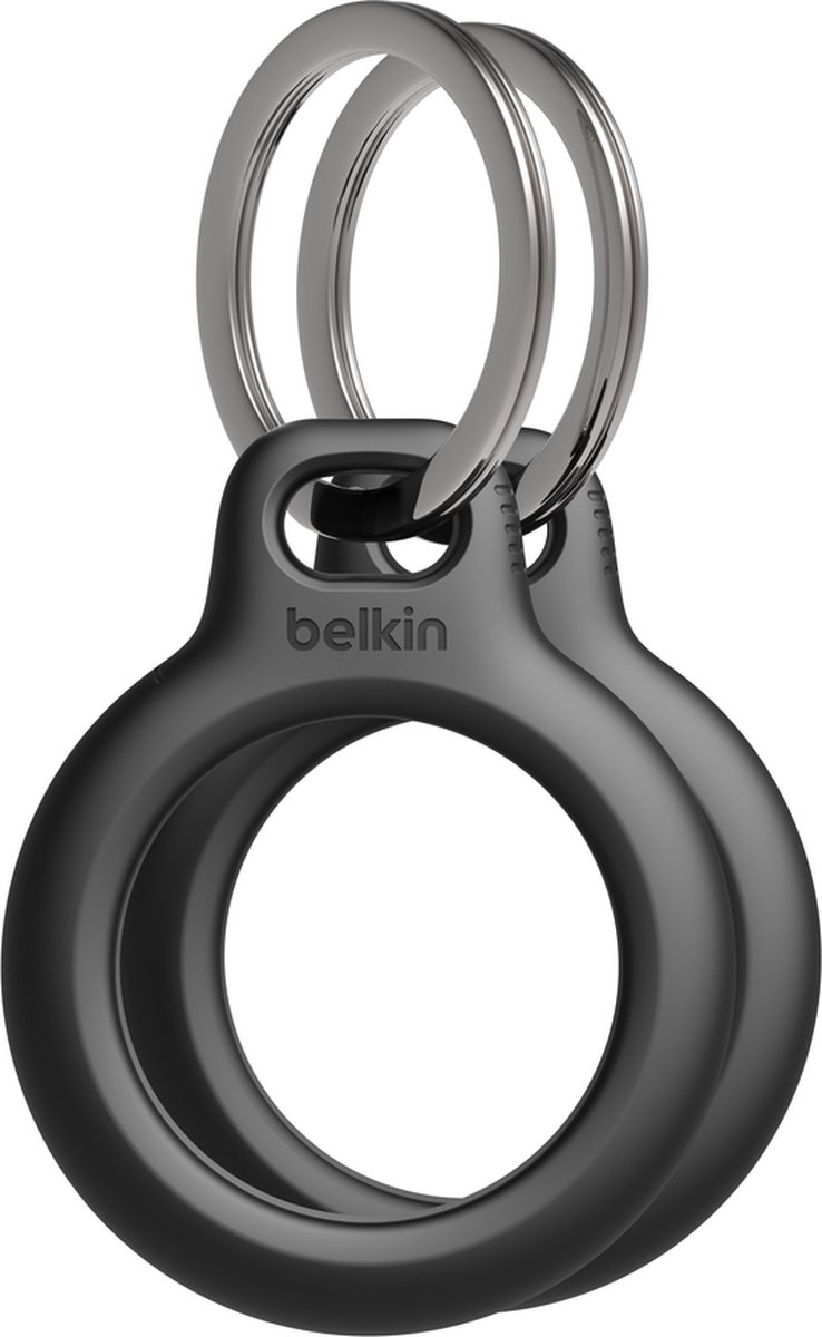 Belkin Beschermende houder met sleutelhanger - geschikt voor Apple AirTag - Zwart - 2 pack