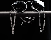 BraveAmsterdam - "PAPERCLIP" Frame-Chain Argent - cordon à lunettes - cordon à lunettes de soleil - cordon à lunettes de soleil hommes - cordons à lunettes - bijoux hommes - bijoux hommes